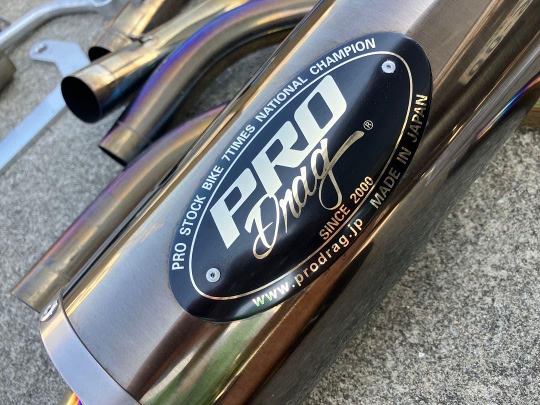 ZRX400 PRO Drag マフラーセット　画像優先‼️ チタン　ステンレス