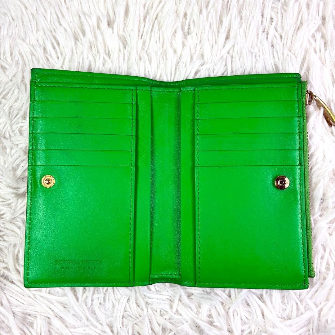 【ボッテガ ✨】カセット マキシイントレチャート コンパクトウォレット 折り財布