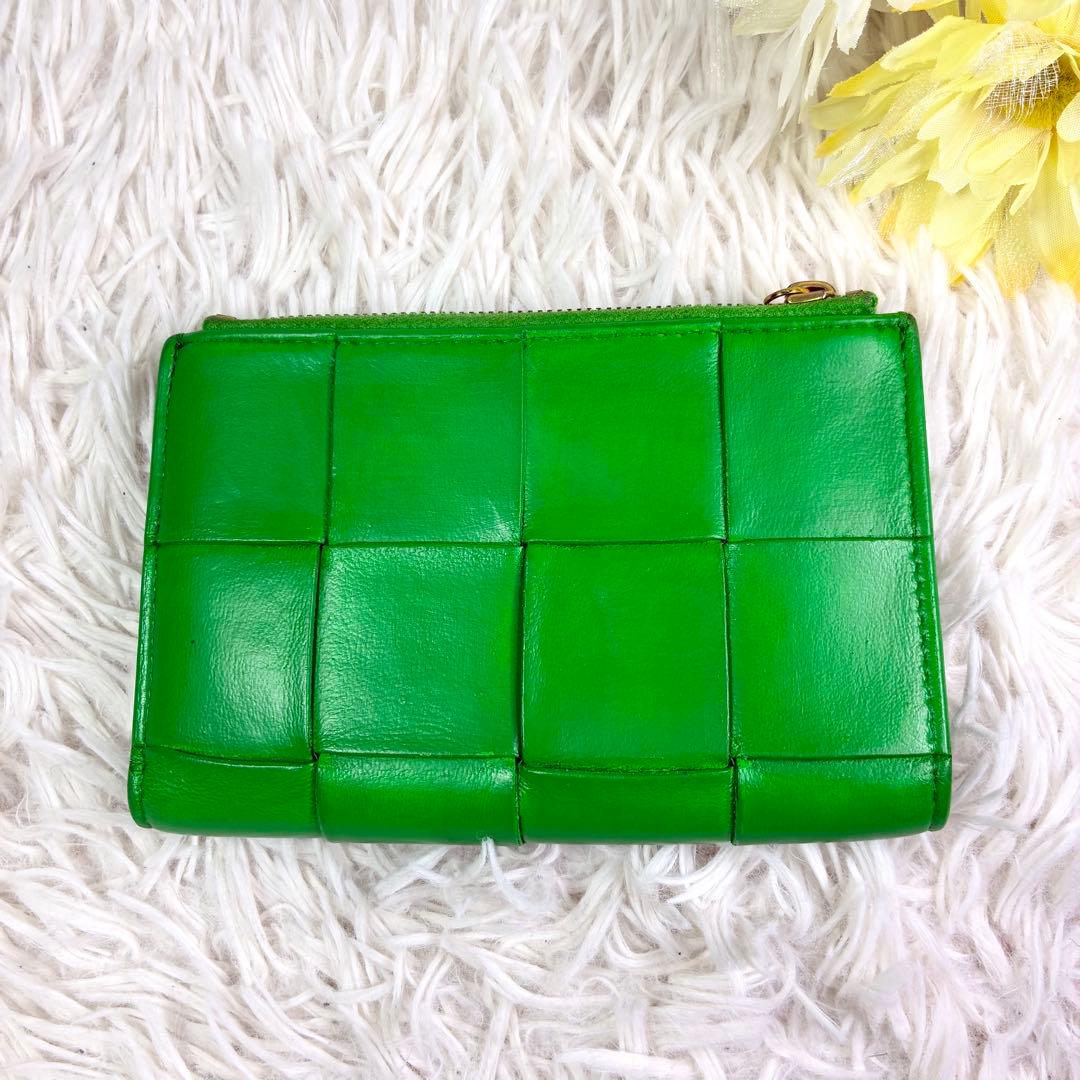 【ボッテガ ✨】カセット マキシイントレチャート コンパクトウォレット 折り財布