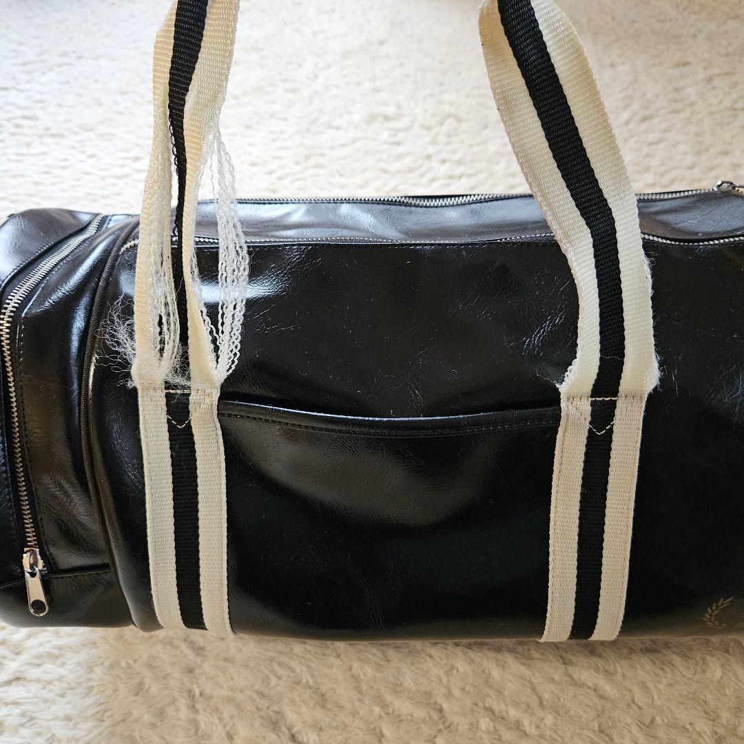 【古着】FRED PERRY　バレルバッグ　ボストンバッグ