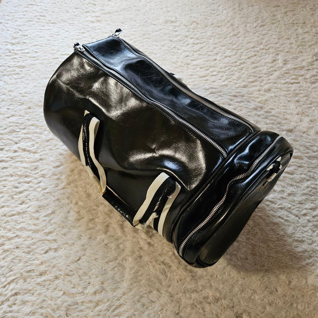 【古着】FRED PERRY　バレルバッグ　ボストンバッグ