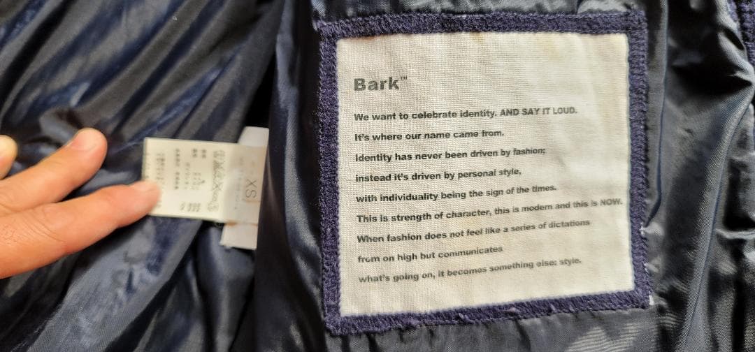 Bark バーク　ダッフルコートネイビー　ショート丈　XS 希少　再値下げ