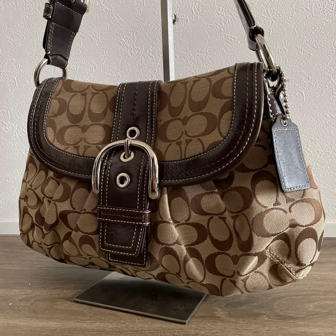 【COACH】ショルダーバッグ SOHO ソーホー シグネチャー　y2k