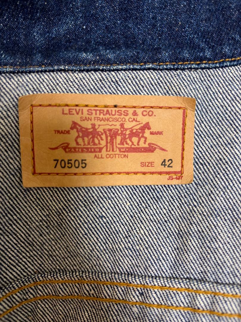 Levi’s デニムジャケット濃紺70505 サイズ42
