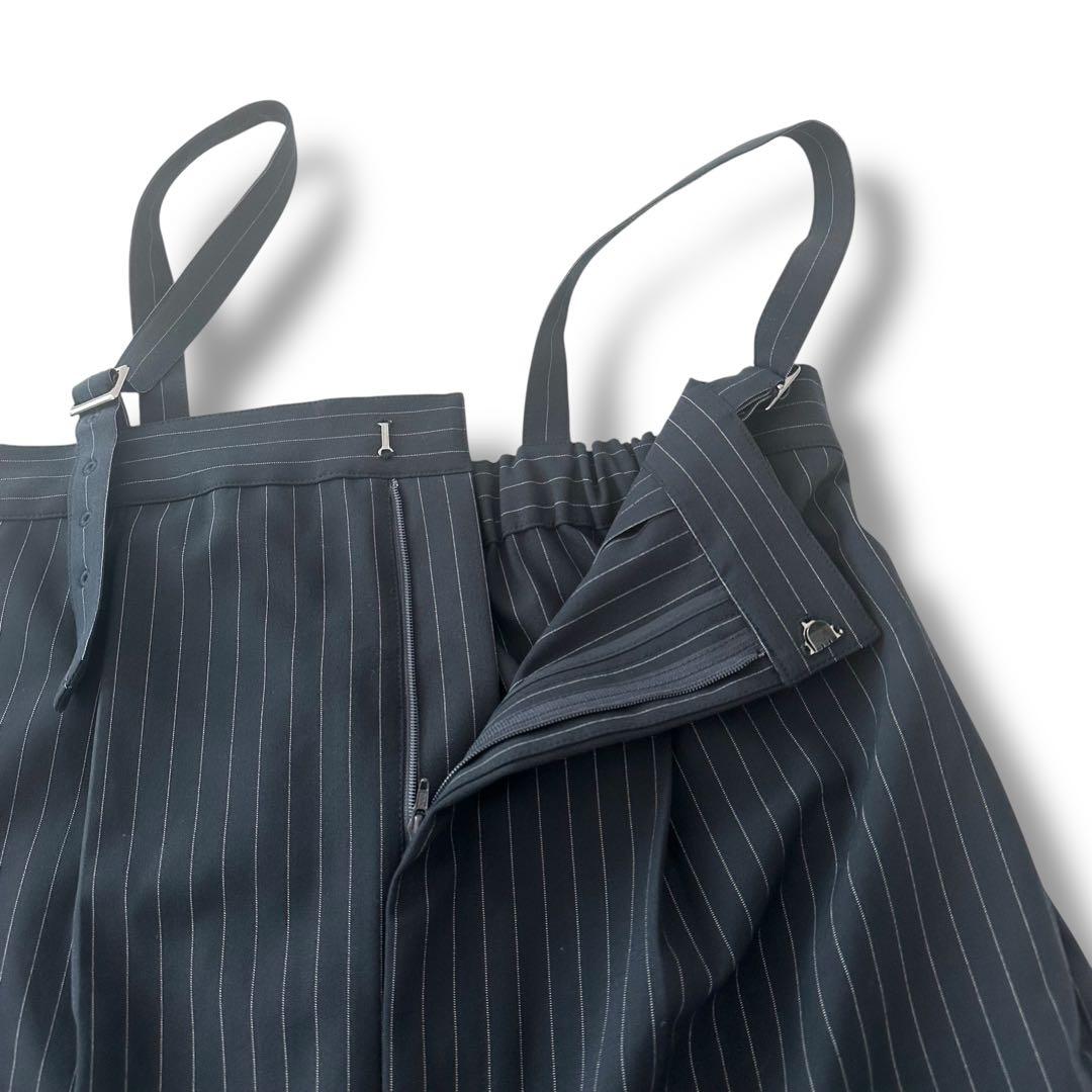 美品 スピックアンドスパン 24AW ベアオールインワン ネイビー 38