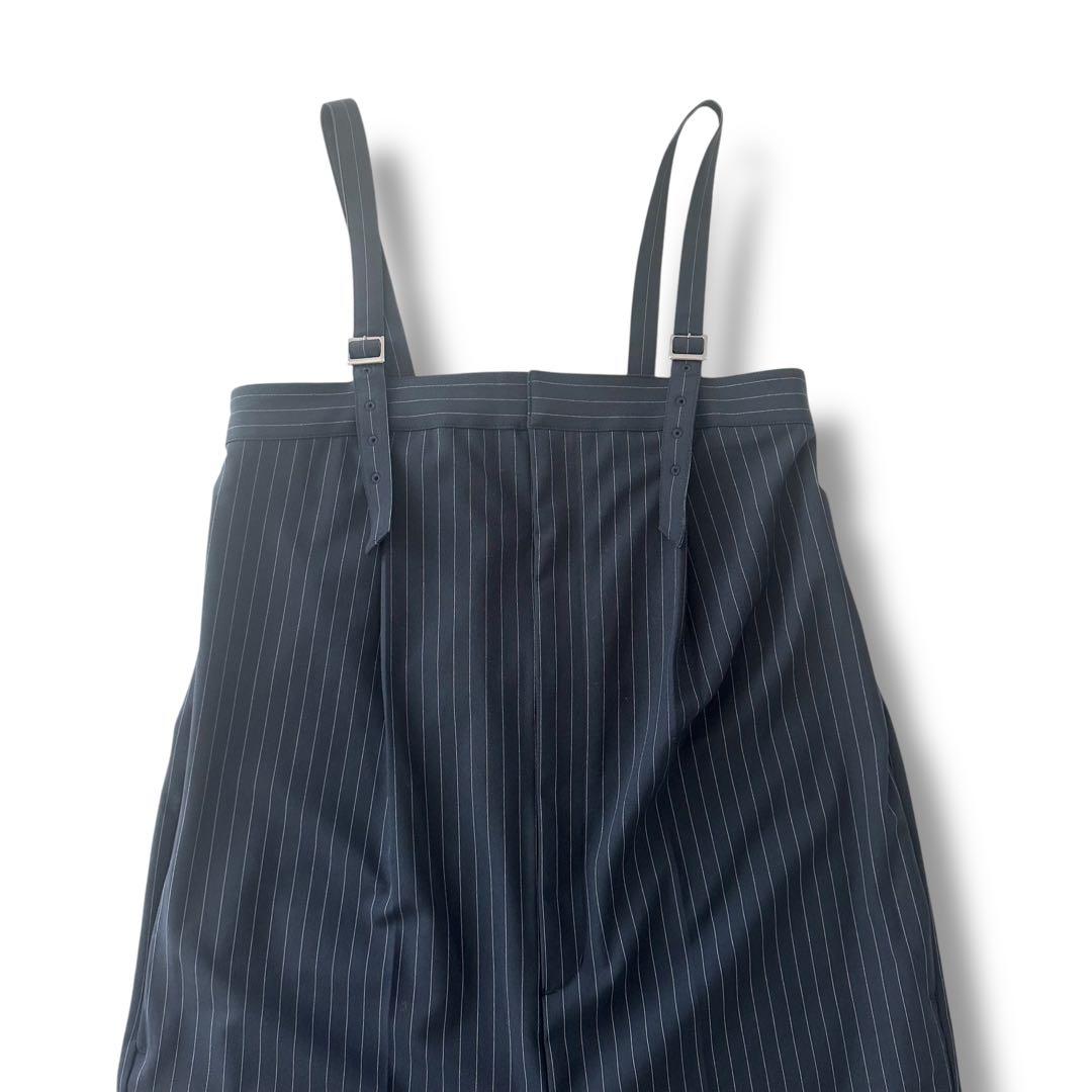 美品 スピックアンドスパン 24AW ベアオールインワン ネイビー 38