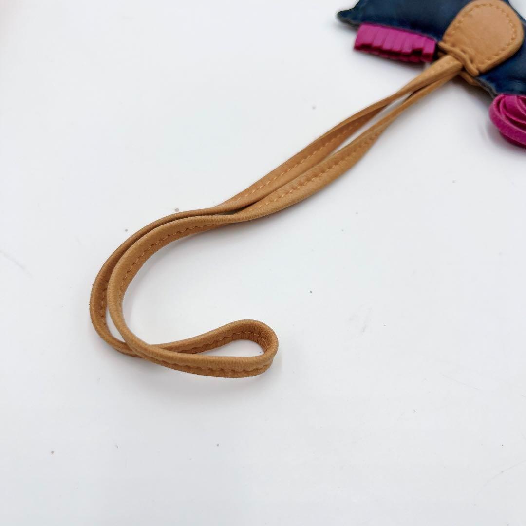 【極稀少】HERMES ロデオPM バッグチャーム ネイビー パープル ブラウン