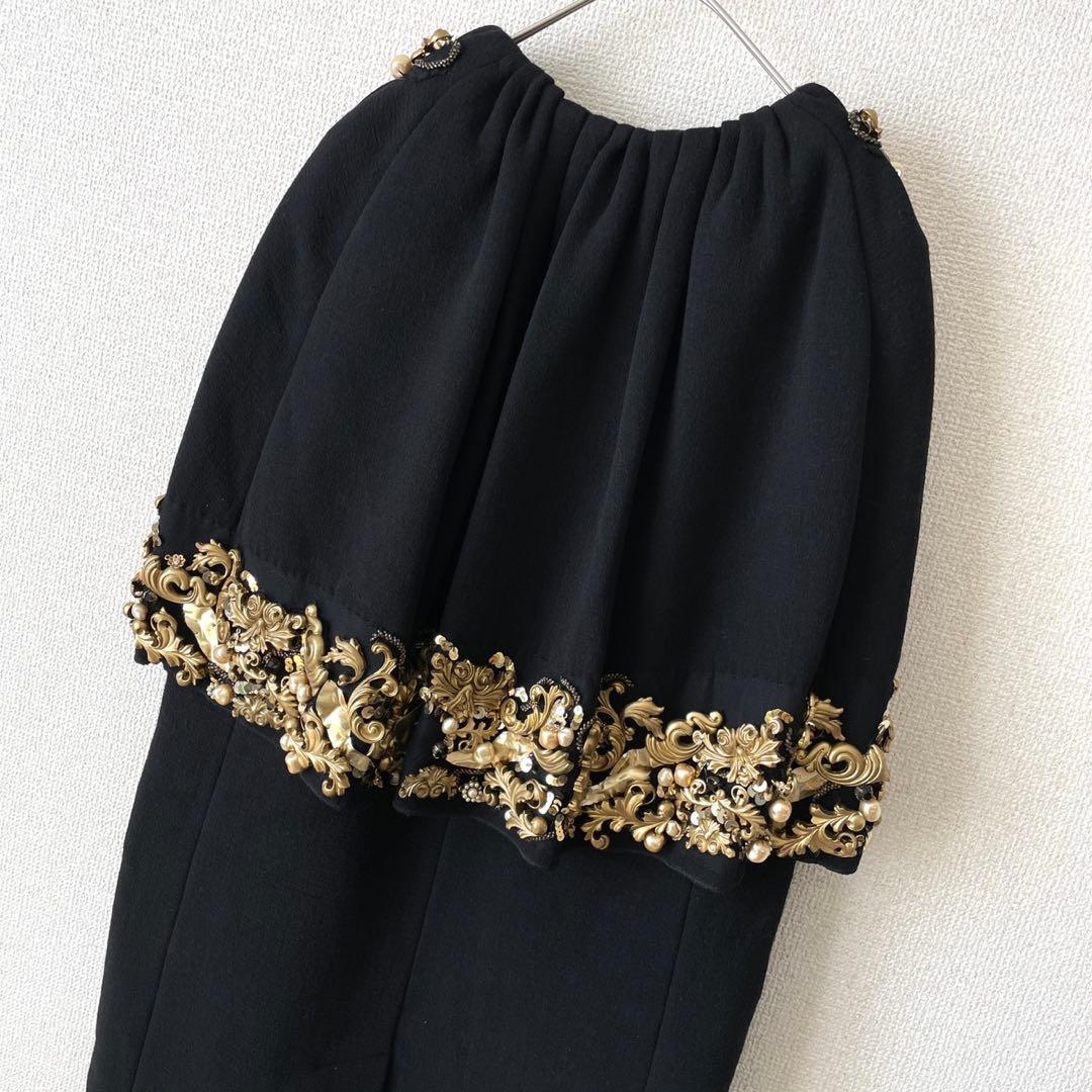 超レア D&G ドルチェ&ガッバーナ ワンピース コート バロック調 ゴールド