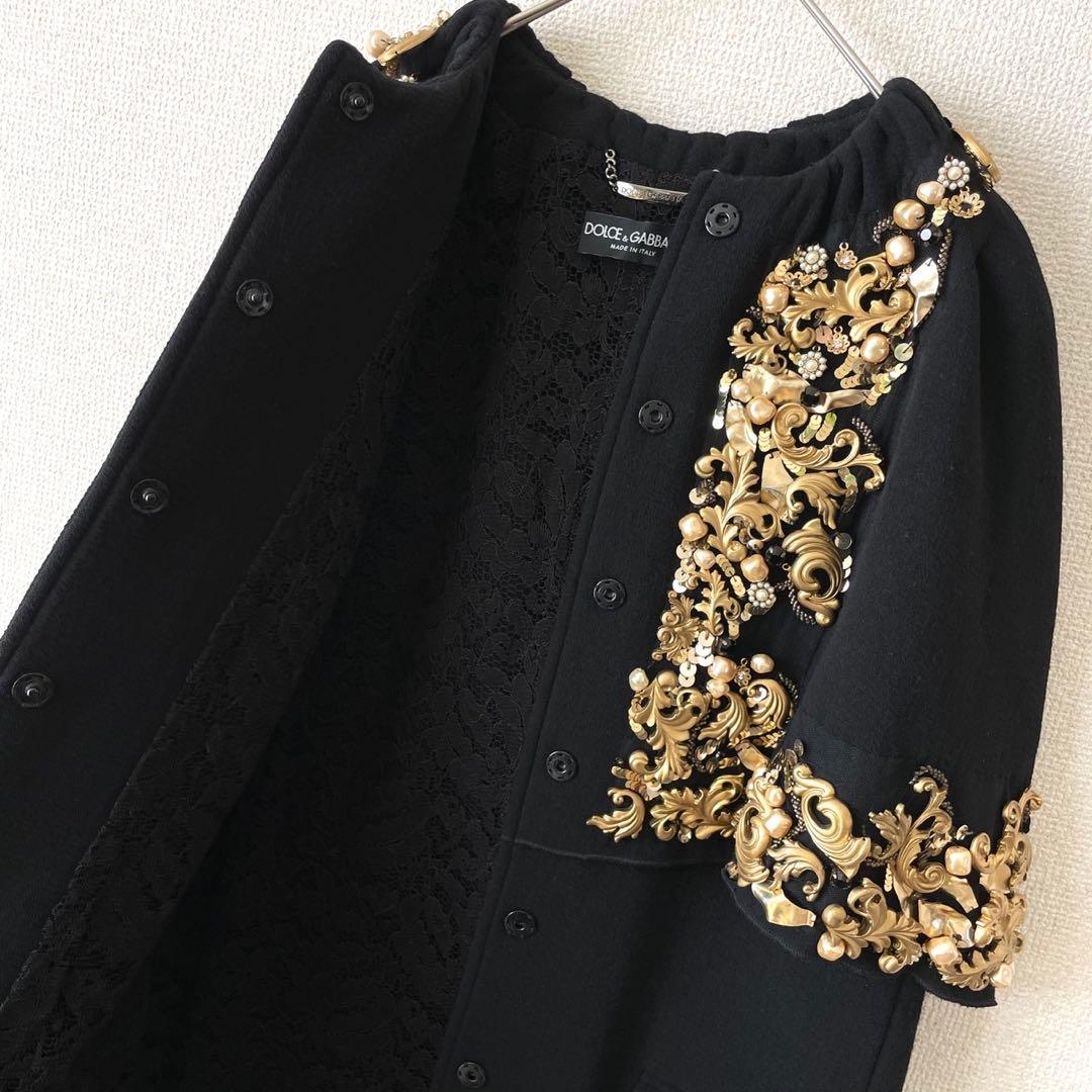 超レア D&G ドルチェ&ガッバーナ ワンピース コート バロック調 ゴールド