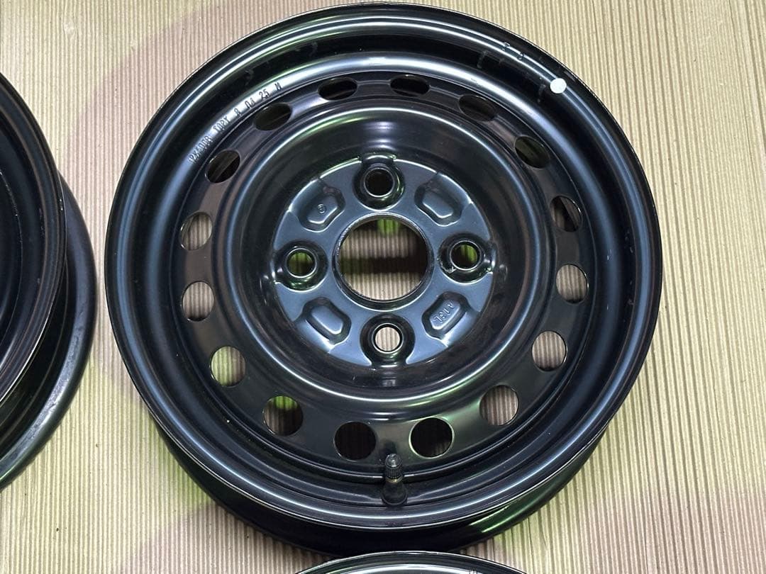 【新車外し】純正　鉄チン&キャップ　4本　ハイゼット　アトレー　S700V系