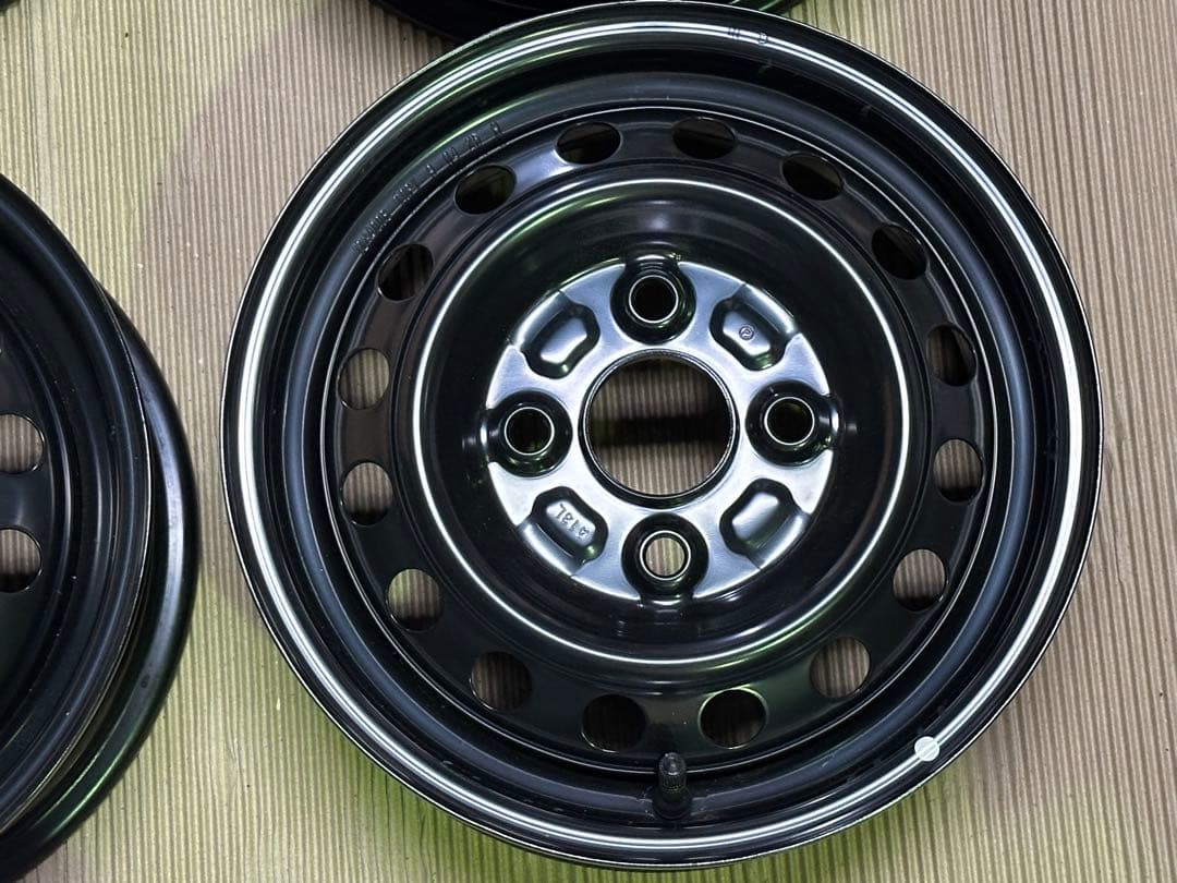 【新車外し】純正　鉄チン&キャップ　4本　ハイゼット　アトレー　S700V系