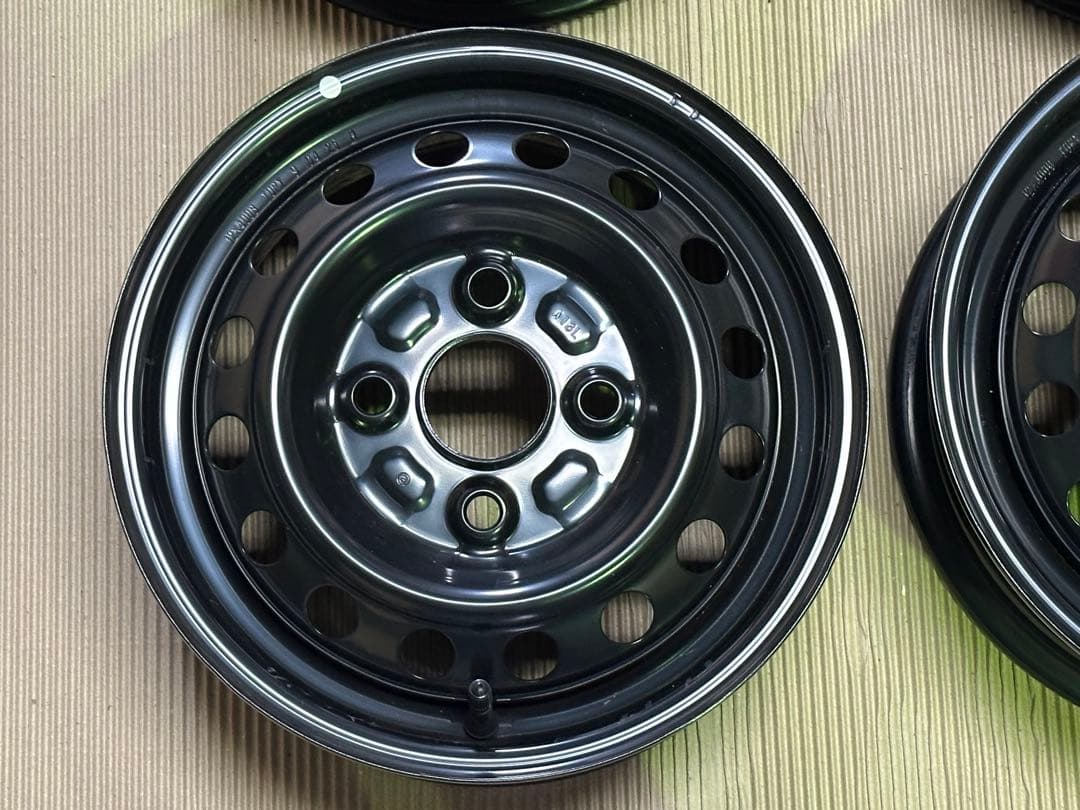 【新車外し】純正　鉄チン&キャップ　4本　ハイゼット　アトレー　S700V系