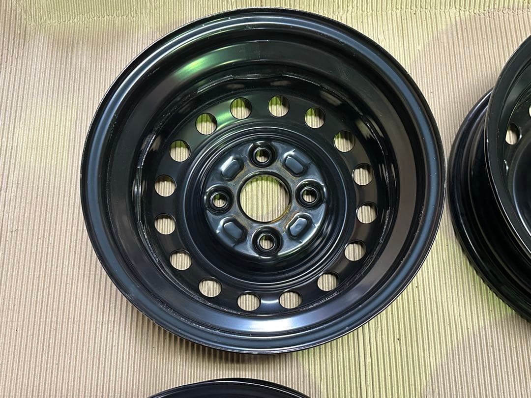 【新車外し】純正　鉄チン&キャップ　4本　ハイゼット　アトレー　S700V系