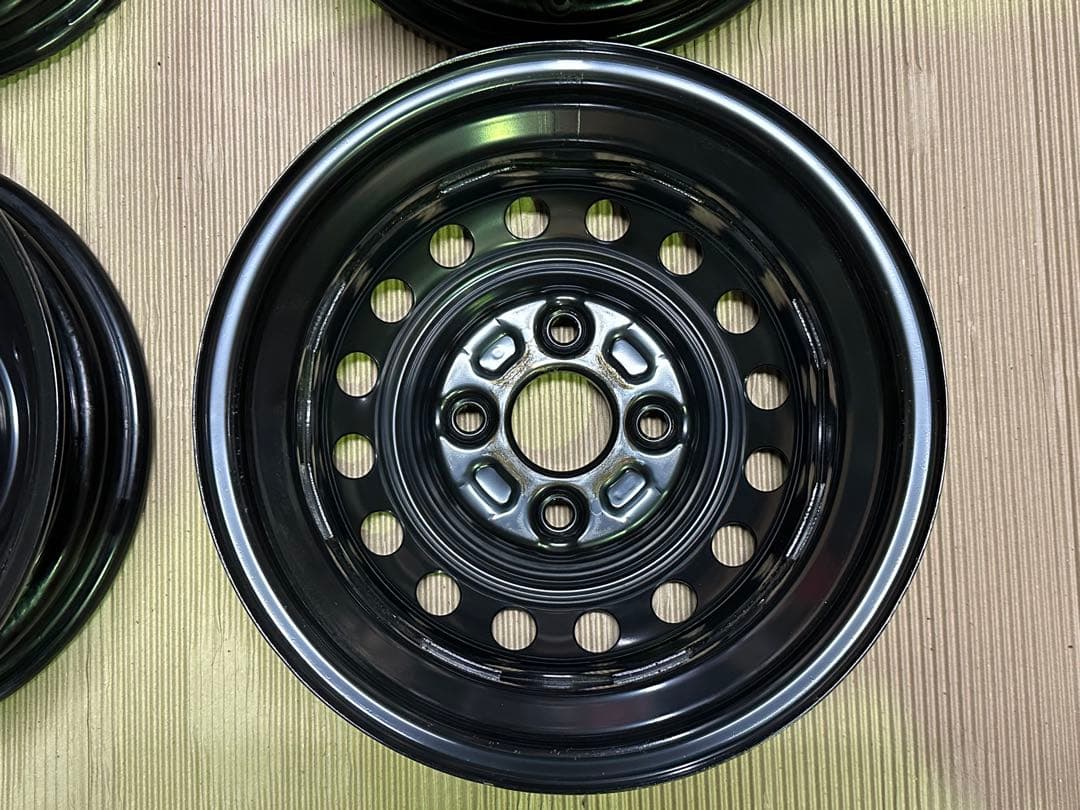 【新車外し】純正　鉄チン&キャップ　4本　ハイゼット　アトレー　S700V系