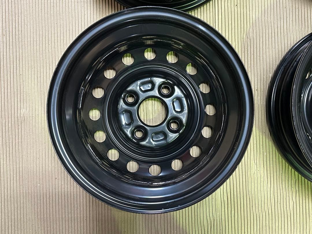 【新車外し】純正　鉄チン&キャップ　4本　ハイゼット　アトレー　S700V系