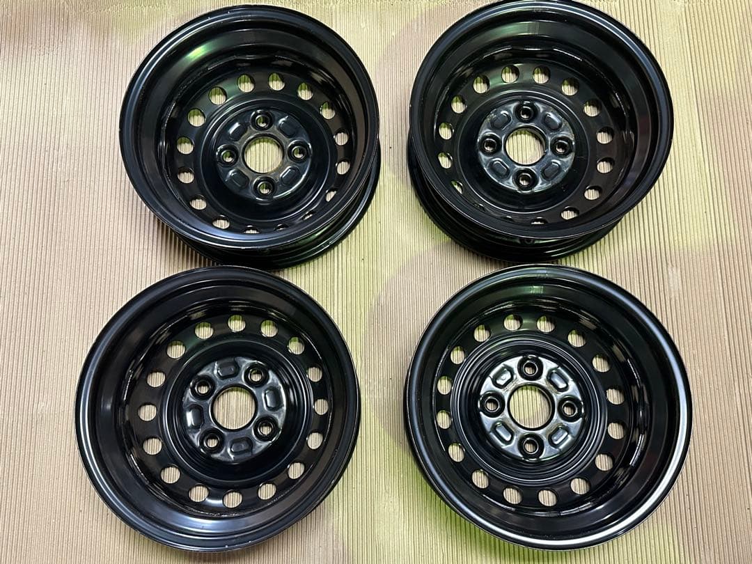 【新車外し】純正　鉄チン&キャップ　4本　ハイゼット　アトレー　S700V系