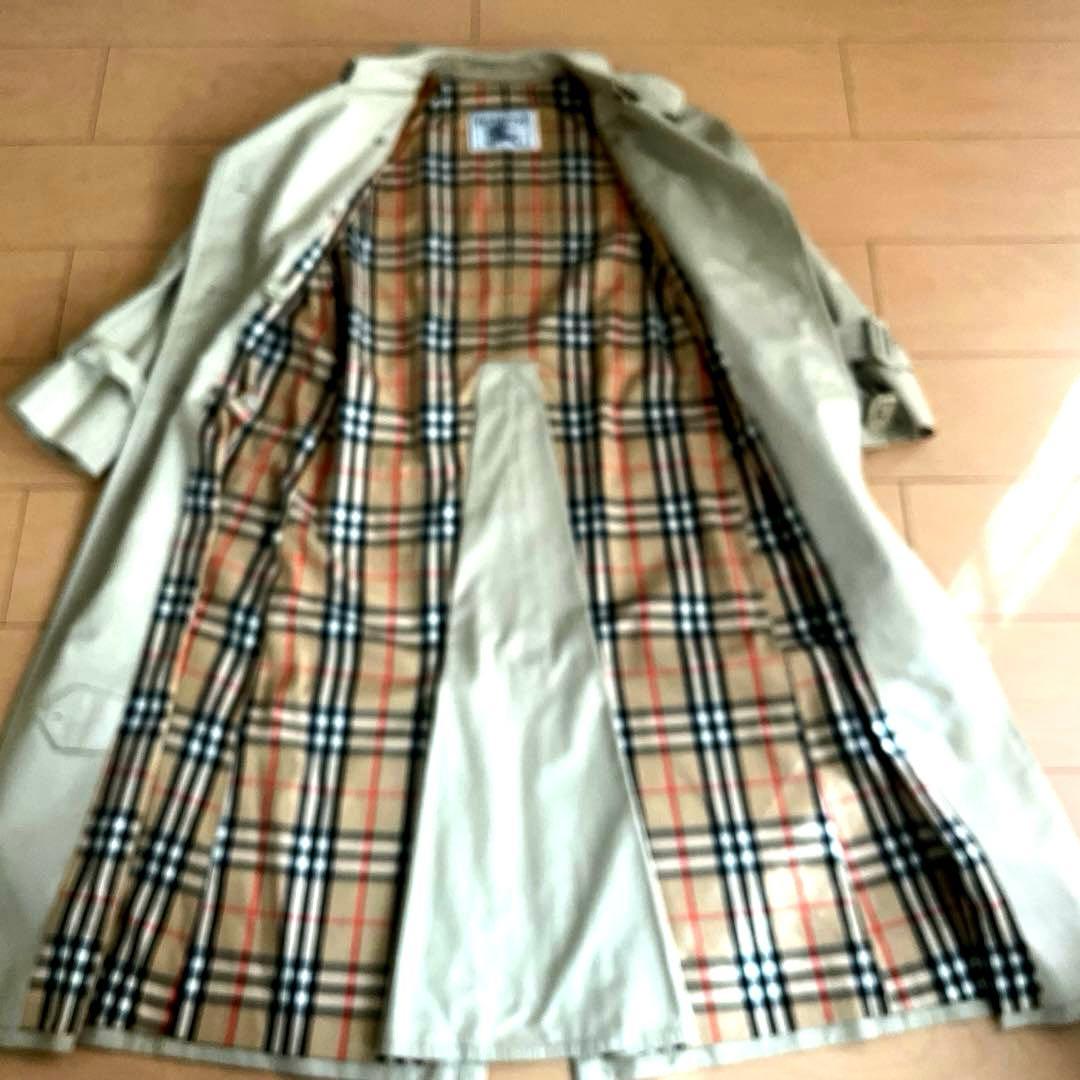 【白タグ】Burberrys/トレンチ　コート　ノバチェック　ベルト付　Sサイズ