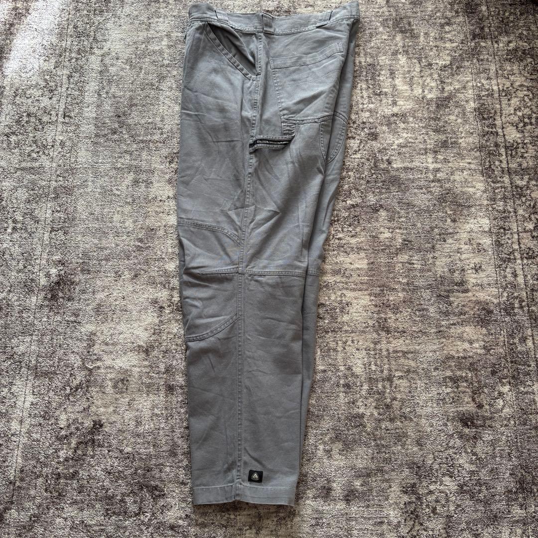 00s nike acg ダック地 ダブルニー ワークパンツ アイスグレー