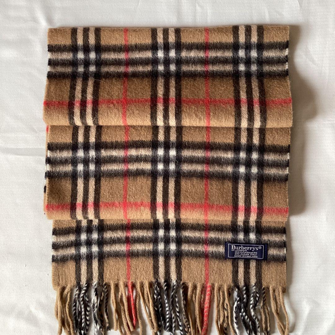 バーバリー　カシミヤマフラー