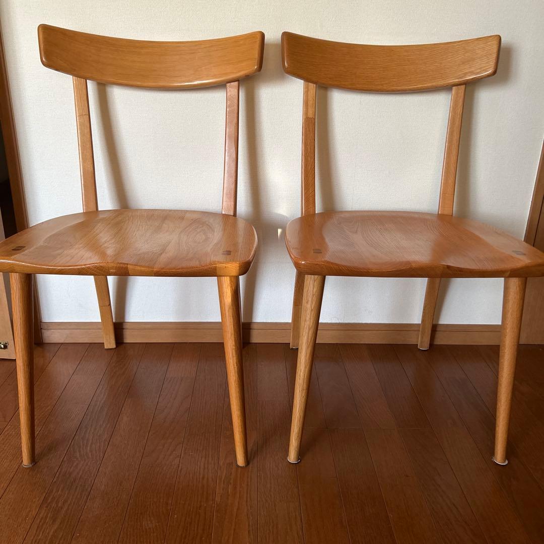 大塚家具　フィル天然木ダイニングチェア② 1脚