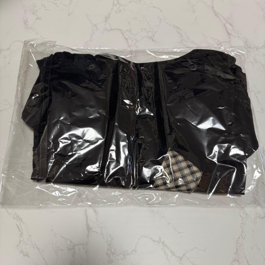 タグ付新品 andmary ami ribbon checktops black