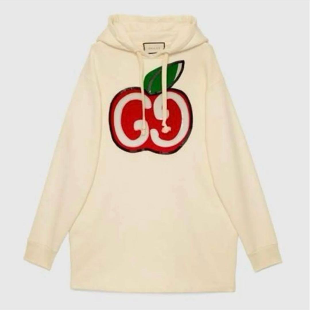 最終値下⭐︎美品　Gucci りんご　パーカー　ワンピース サイズS