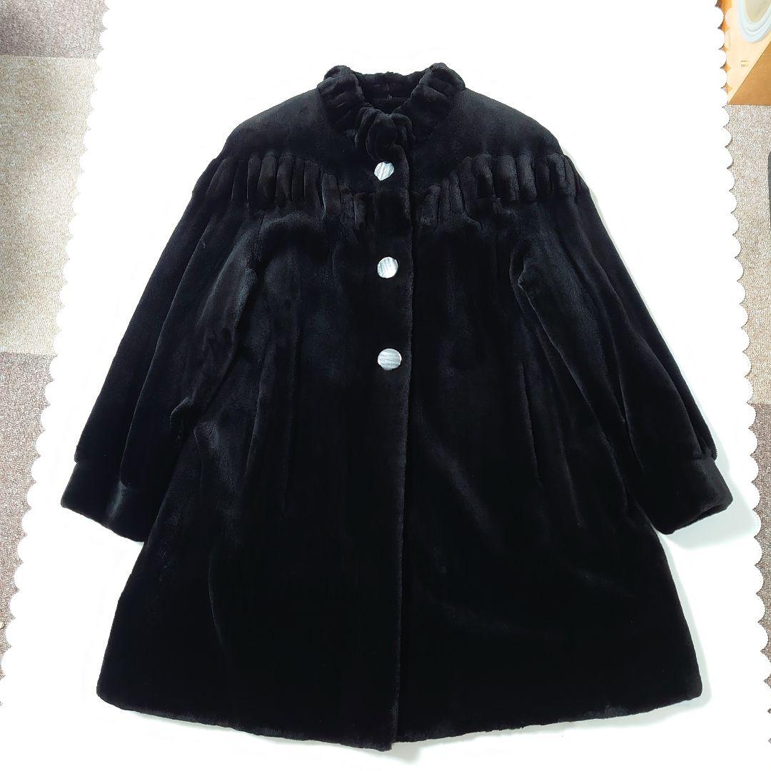 CRESCE MOONBAT リアルファーコート 毛皮コート ムーンバット