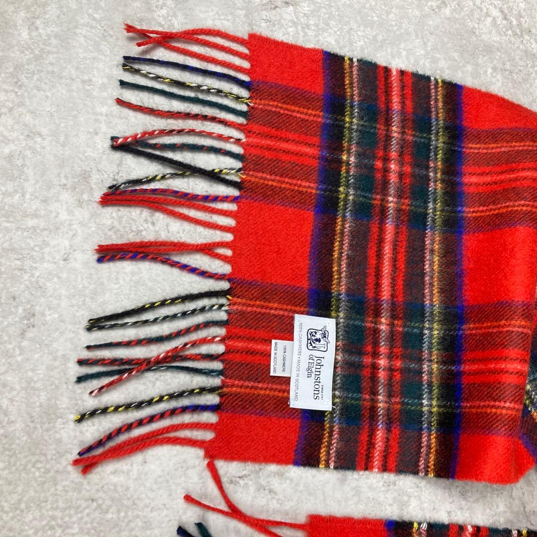 Johnstons ジョンストンズオブエルガン　マフラー　カシミア　100%