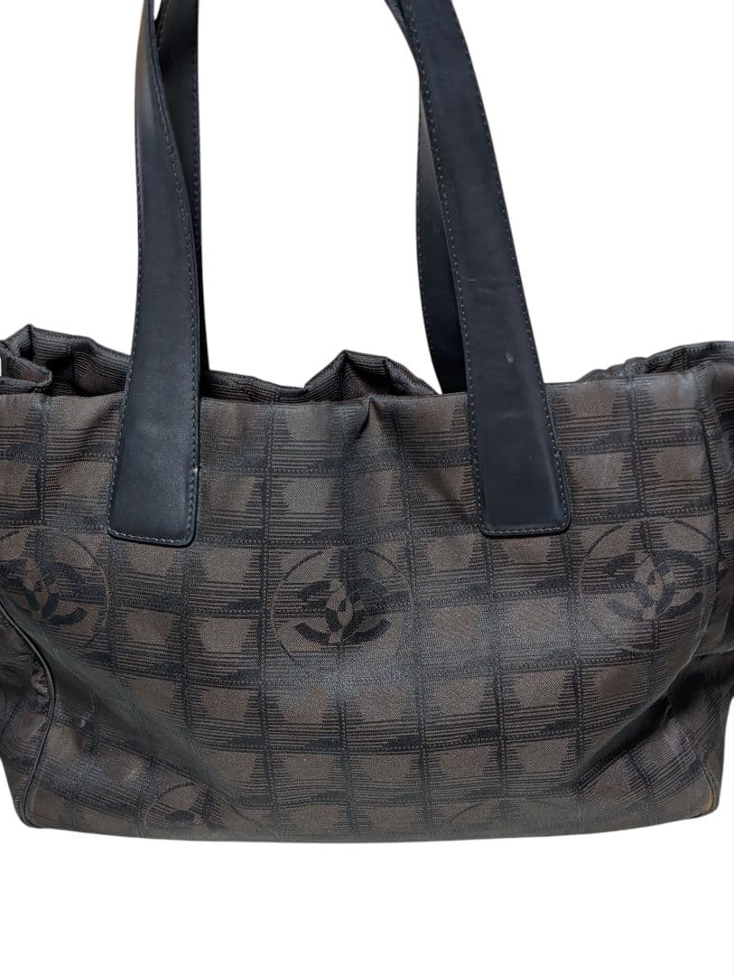 シャネル CHANEL ニュートラベル ナイロン トートバッグ ココマーク総柄