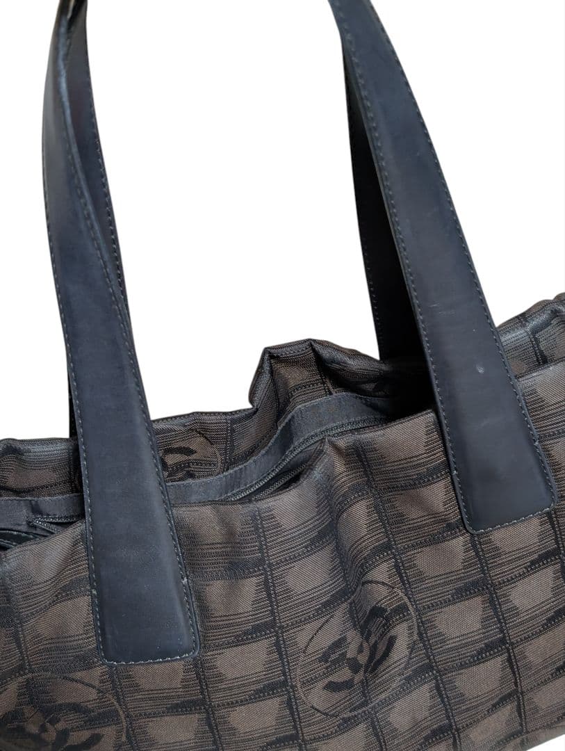 シャネル CHANEL ニュートラベル ナイロン トートバッグ ココマーク総柄