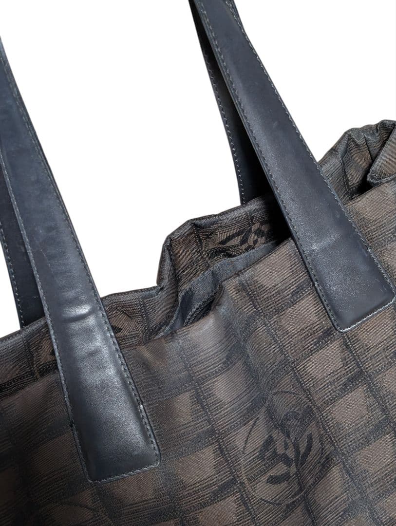 シャネル CHANEL ニュートラベル ナイロン トートバッグ ココマーク総柄
