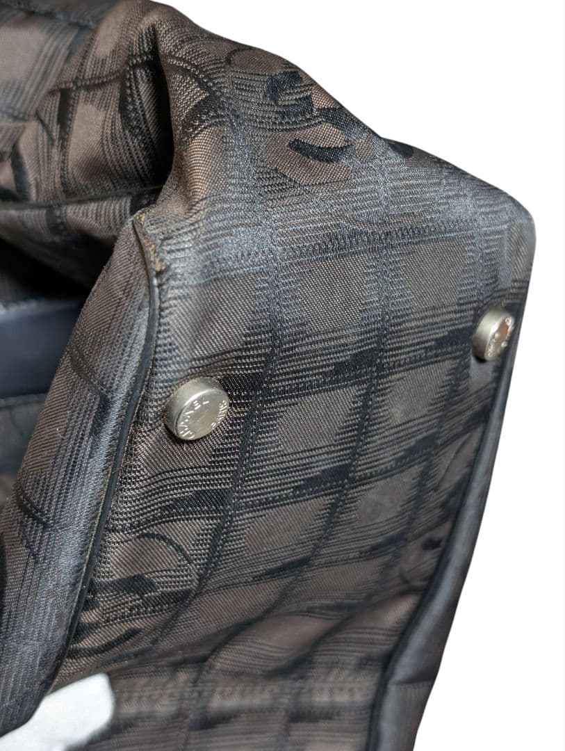 シャネル CHANEL ニュートラベル ナイロン トートバッグ ココマーク総柄