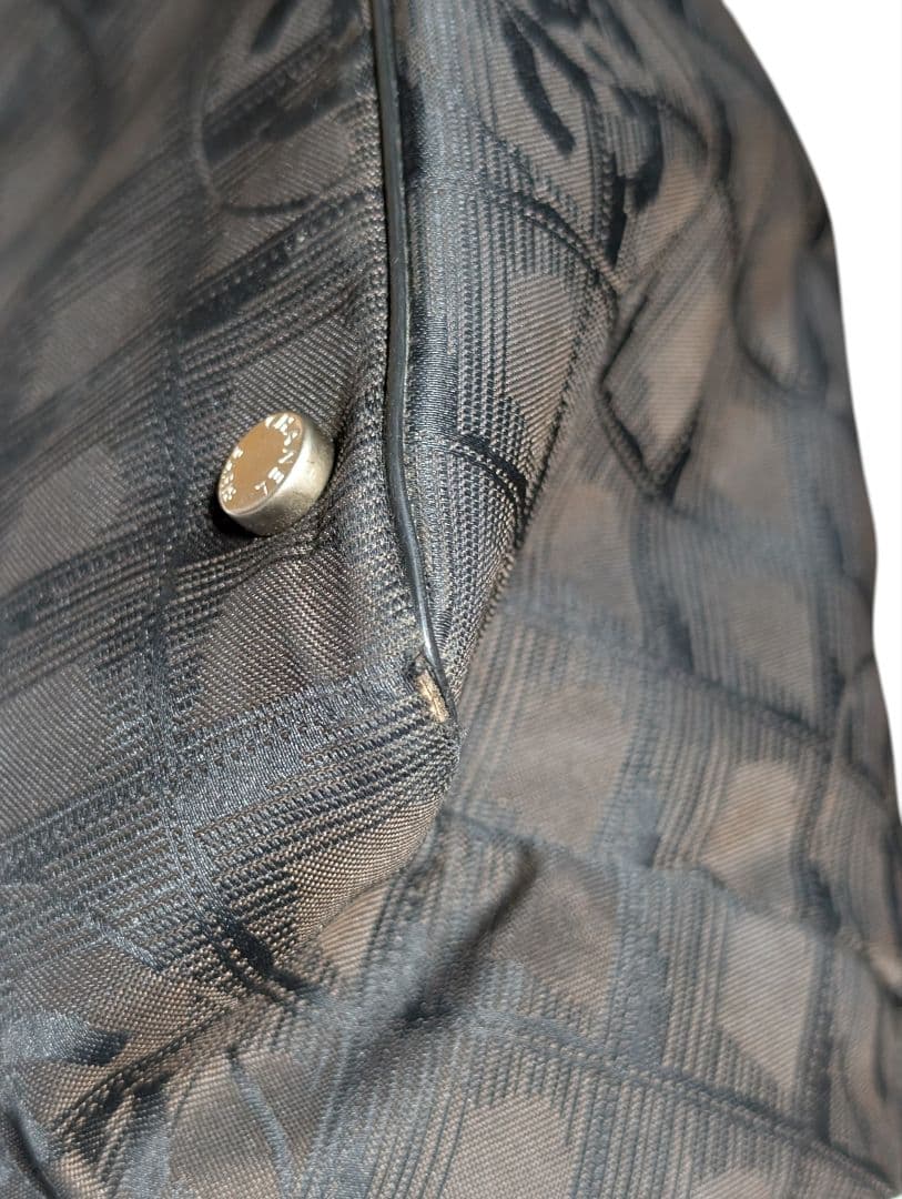 シャネル CHANEL ニュートラベル ナイロン トートバッグ ココマーク総柄