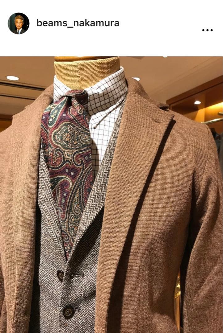 FRANCO BASSI × BEAMS F ネクタイ