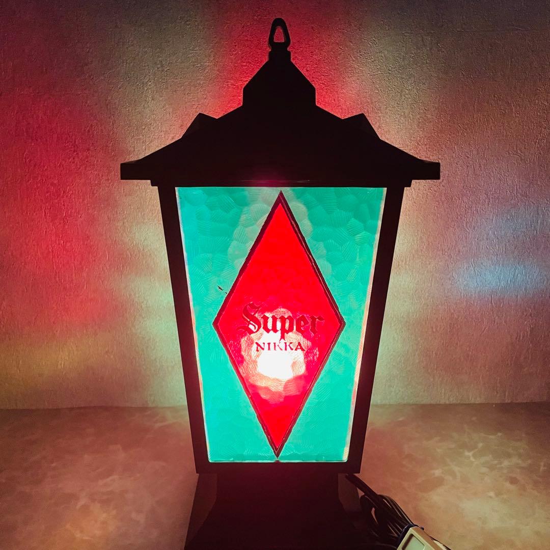 希少 NIKKA ニッカウィスキー テーブルライト ステンドグラス 非売品