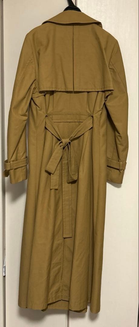 ほぼ未使用Sheller シェリエ　フレアトレンチコート ロングコート Fサイズ
