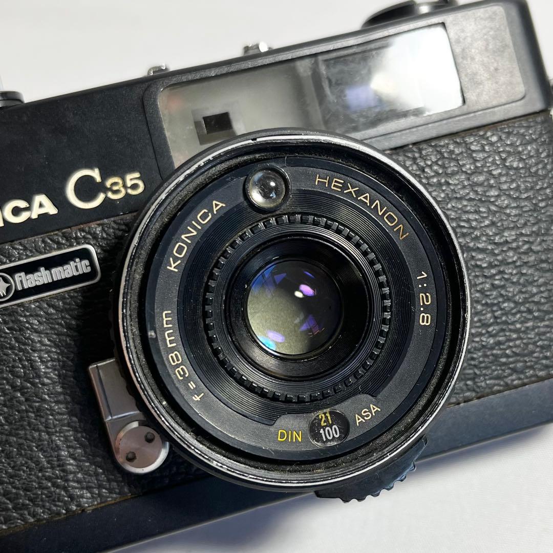 【完動品】Konica C35 Flash matic ブラック 動作確認済
