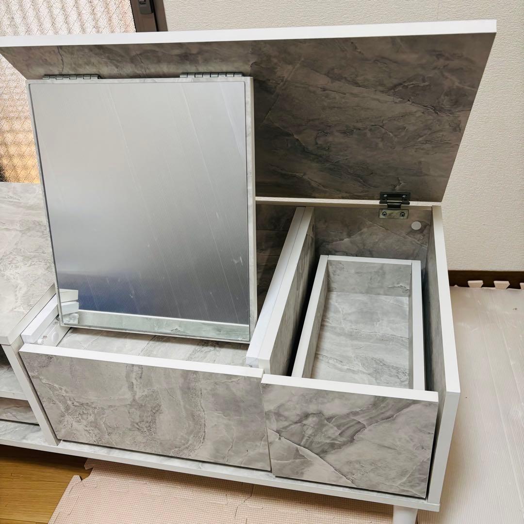 2Wayテーブル ドレッサーテーブル ローテーブル/MP