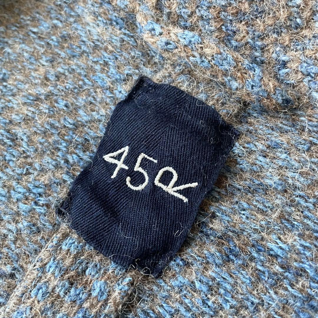 45R 美品 シェットランドウールの908オール 2 グレー