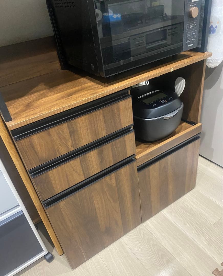 木目食器棚 90cm