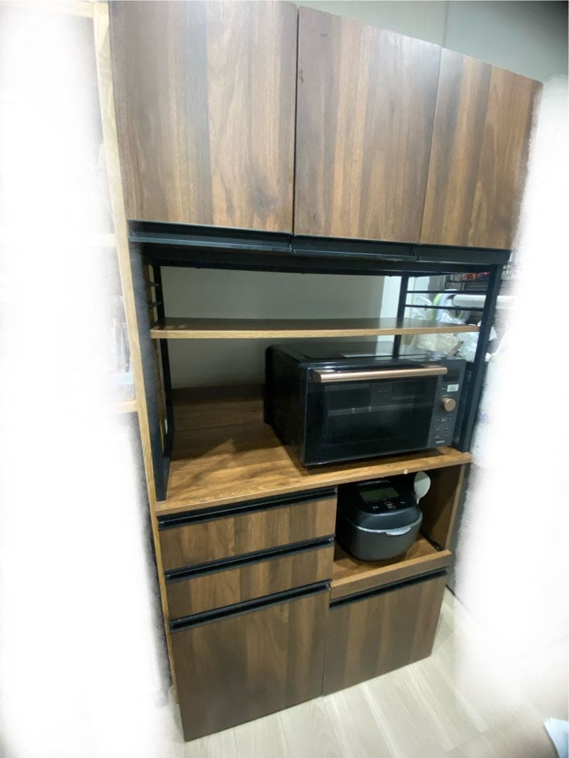 木目食器棚 90cm