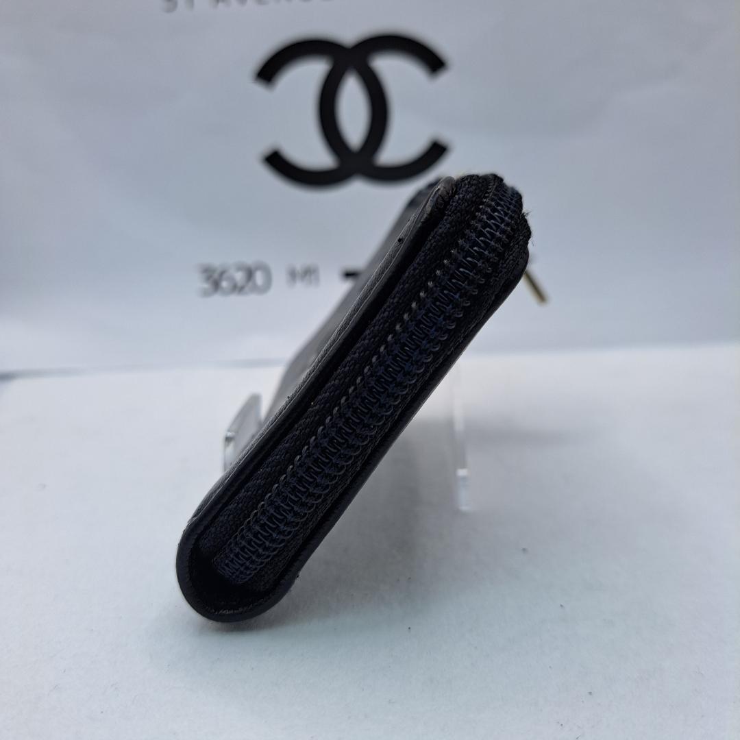CHANEL　デカココ　ブラック 　ケース　Ｌ字ファスナー