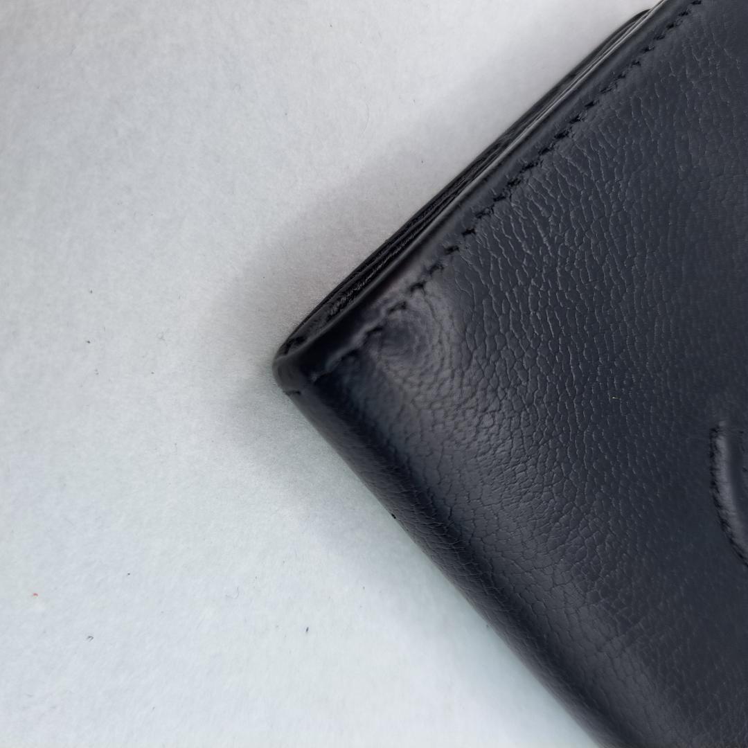 CHANEL　デカココ　ブラック 　ケース　Ｌ字ファスナー
