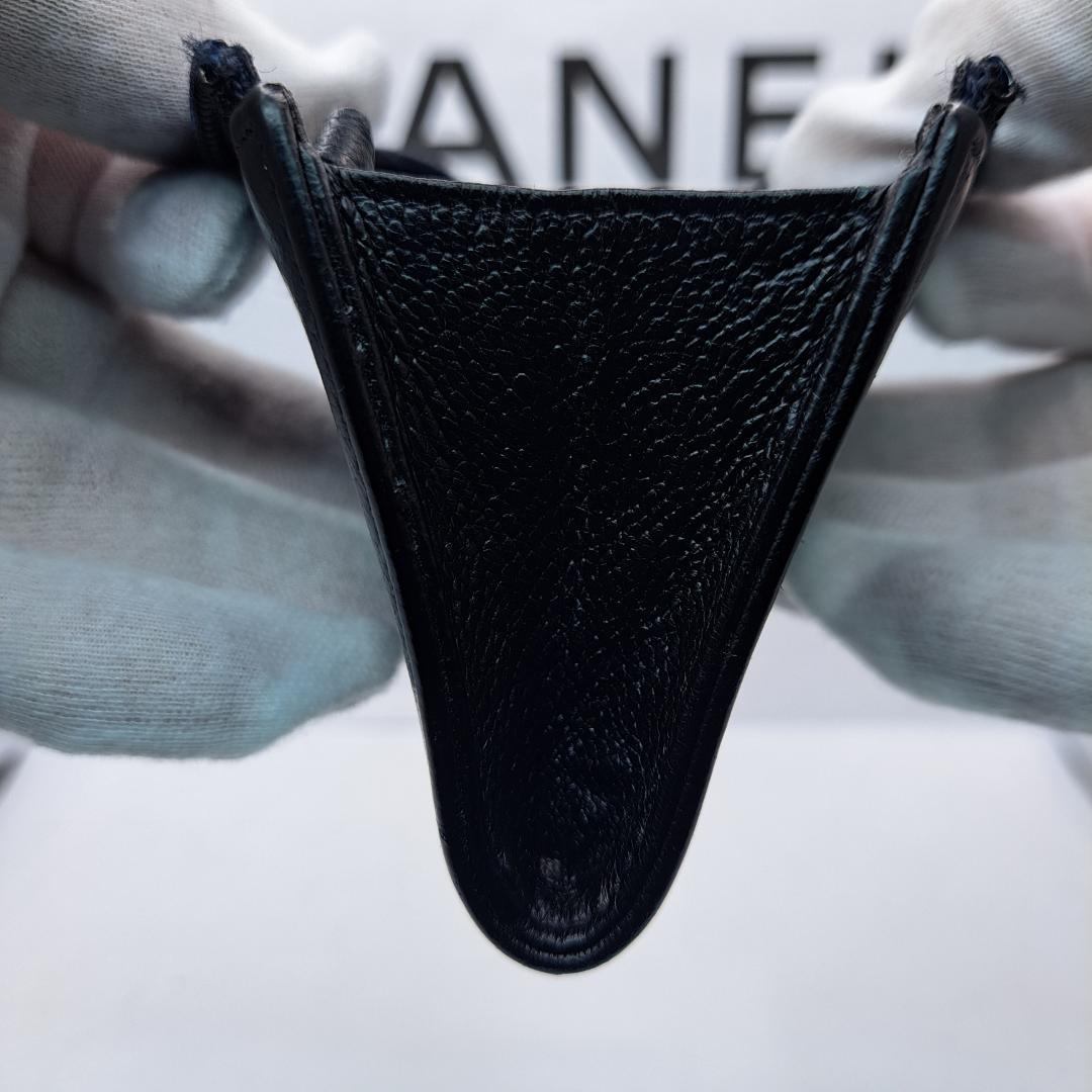 CHANEL　デカココ　ブラック 　ケース　Ｌ字ファスナー