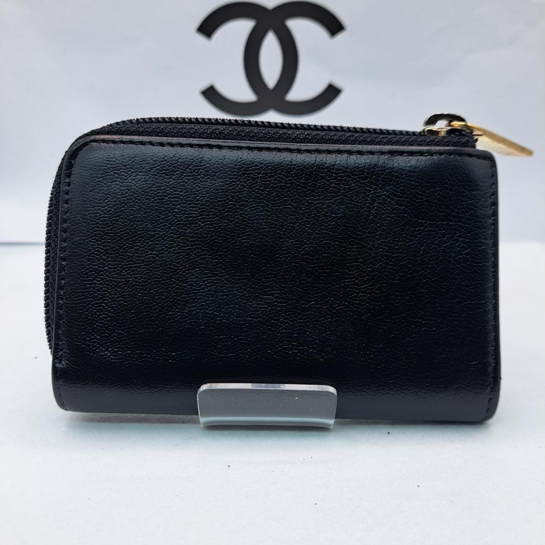 CHANEL　デカココ　ブラック 　ケース　Ｌ字ファスナー