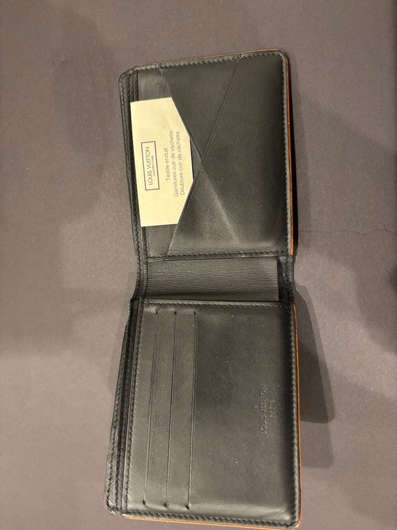 LOUIS VUITTON ダミエ　二つ折り財布　古銭入れ無し　ルイ・ヴィトン