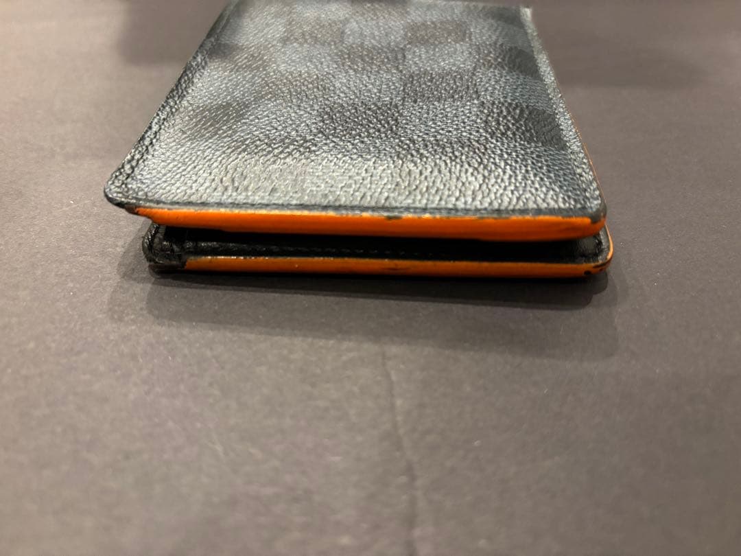 LOUIS VUITTON ダミエ　二つ折り財布　古銭入れ無し　ルイ・ヴィトン