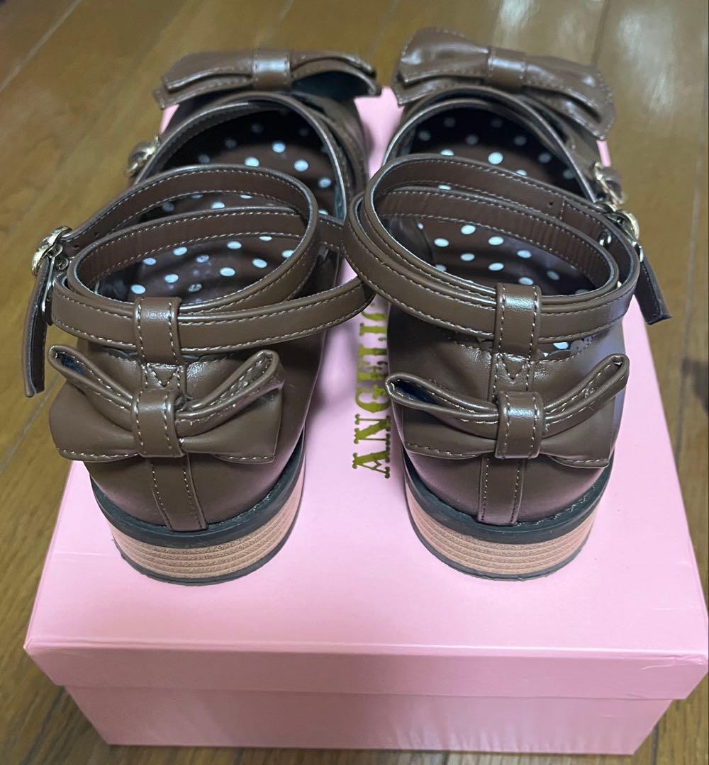 LサイズのTea Party Shoes(ブラウン)