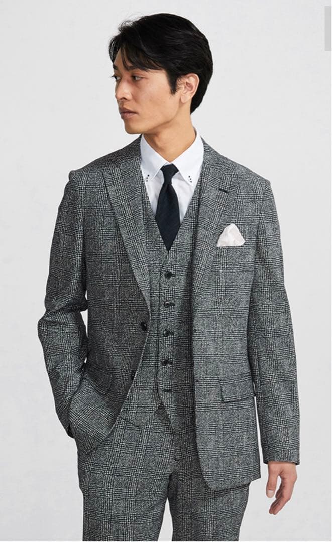 PSFA スーツ セットアップ 春夏用 グレー Lサイズ 試着のみ