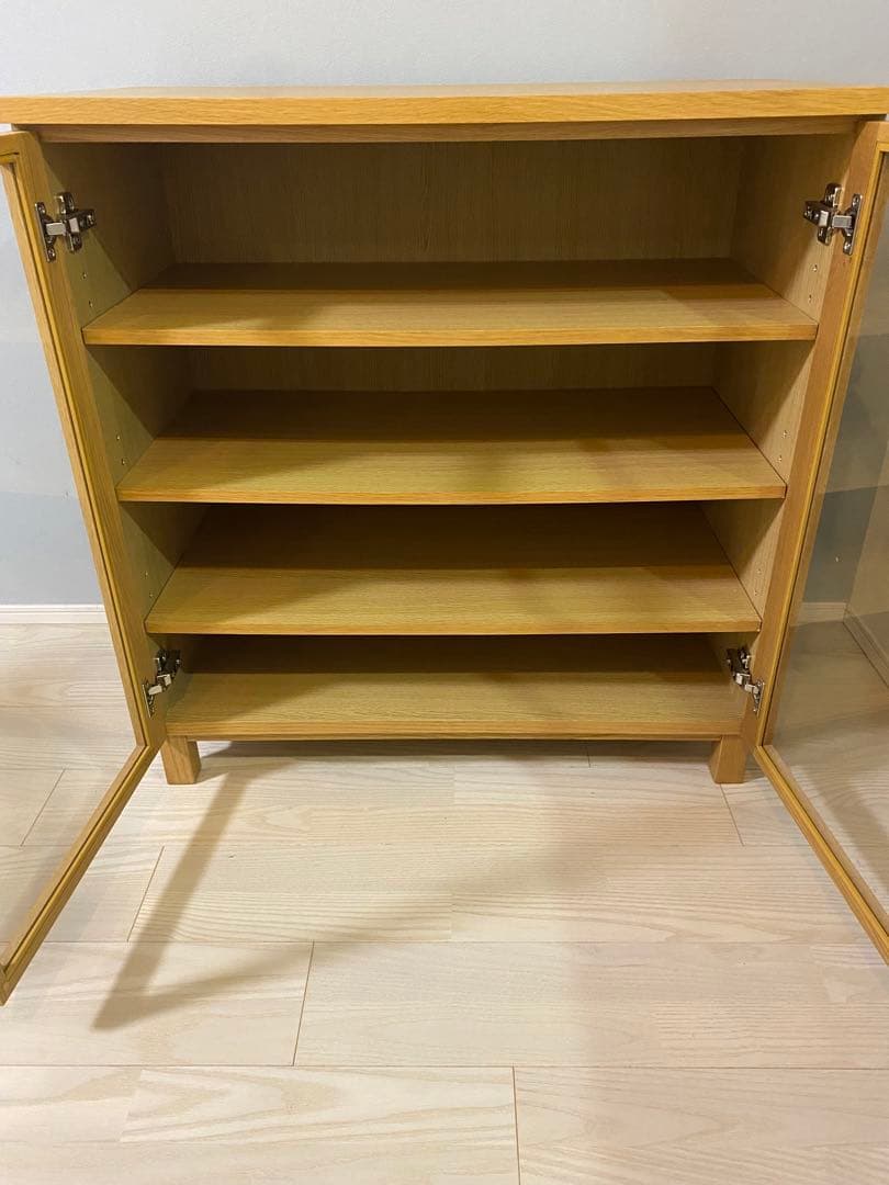 【美品】無印良品　脚付キャビネット(廃盤品)